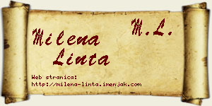 Milena Linta vizit kartica